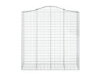 Paniers à gabions arqués 3 pcs 200x50x200-220 Fer galvanisé 78173GFEM