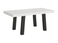 Table extensible 90x180/284 cm Bridge Frêne Blanc cadre Anthracite 86031MPME