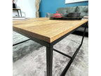 Table basse carrée en chêne massif huilé 100x100 Calmetop 47974LAWD