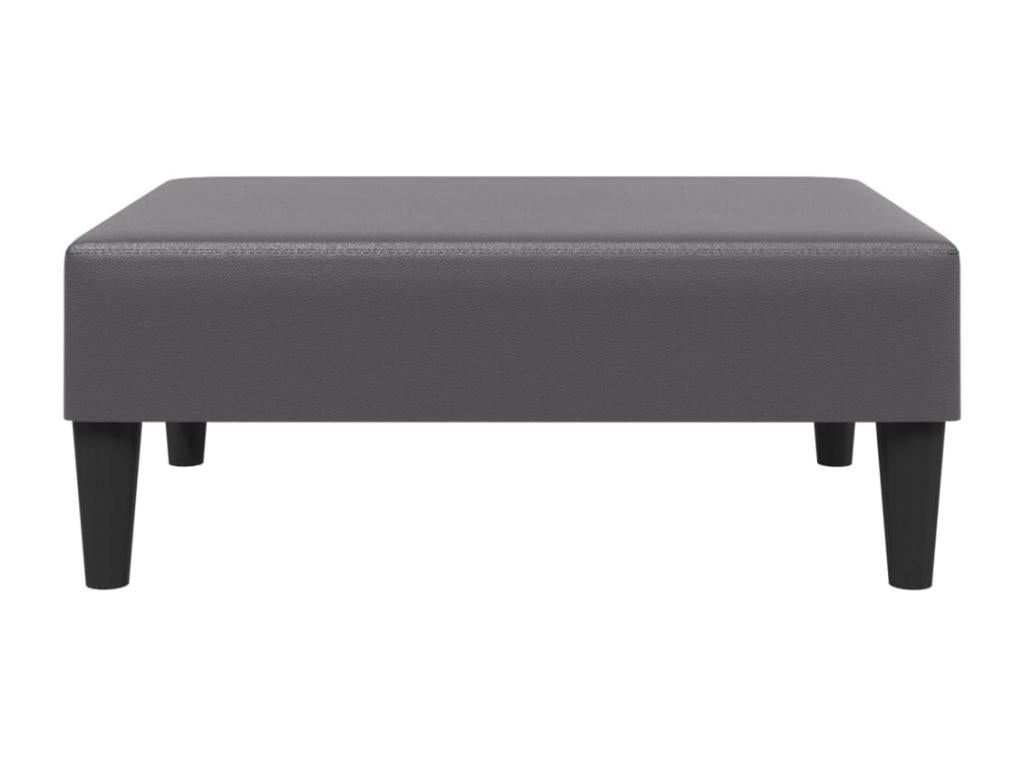 Repose-pied gris 77x55x31 cm similicuir 89623RSBD