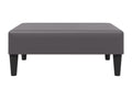 Repose-pied gris 77x55x31 cm similicuir 89623RSBD