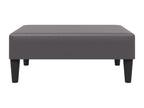 Repose-pied gris 77x55x31 cm similicuir 89623RSBD