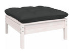 Salon de jardin 12 pcs avec coussins Blanc Bois de pin solide 5 45040MLTZ