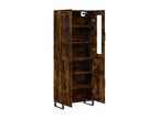 Buffet haut Chêne fumé 69,5x34x180 cm Bois d'ingénierie 52533CHSY