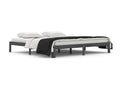 Cadre de lit sans matelas bois massif de pin gris 200x200 cm 31673SJWK