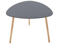 Table à café gris foncé en MDF et chêne - Dim L- 60 x l- 60 x H- 45 cm 54692XVYO