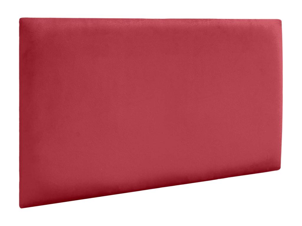 Calmetop Panneaux Rembourrés en Velours Premium Autoadhésifs pour Mur Acoustique Absorbant Protection Contre les Chocs Tête de lit Rouge 50x30cm 09712CJJS