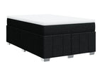 Sommier à Calmetop de lit avec matelas Noir 120x200 cm Tissu 30323IPGN