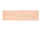 Etagère murale 220x60x 2-6 cm bois de chêne massif non traité 49636QOSY