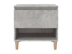 Tables de chevet 2 pièces Gris béton 50x46x50 cm Bois d'ingénierie 72733BMJR