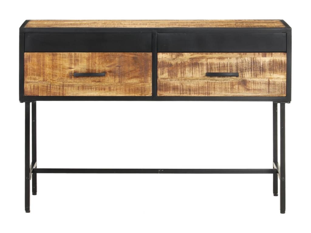 Table console 110x35x75 cm Bois de manguier brut 45782ZRYU