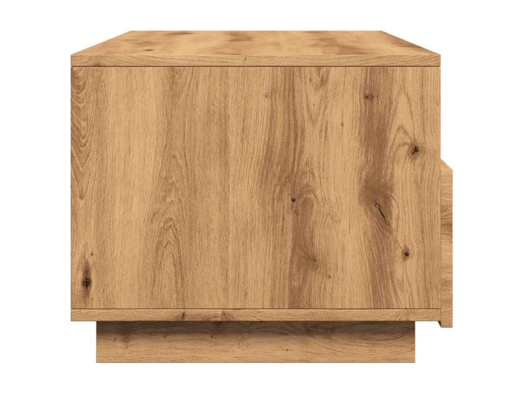 Table basse avec Calmetop LED chêne artisanal 90x49x40 cm 58178NTVA