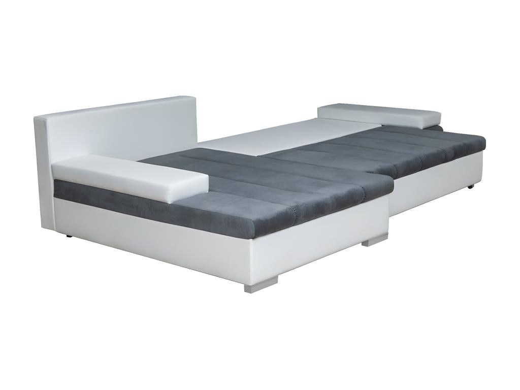 Canapé d'angle Nidchicshop 113 Marron Fonction de couchage Boîte de literie 310x175x83cm 05942TNUJ