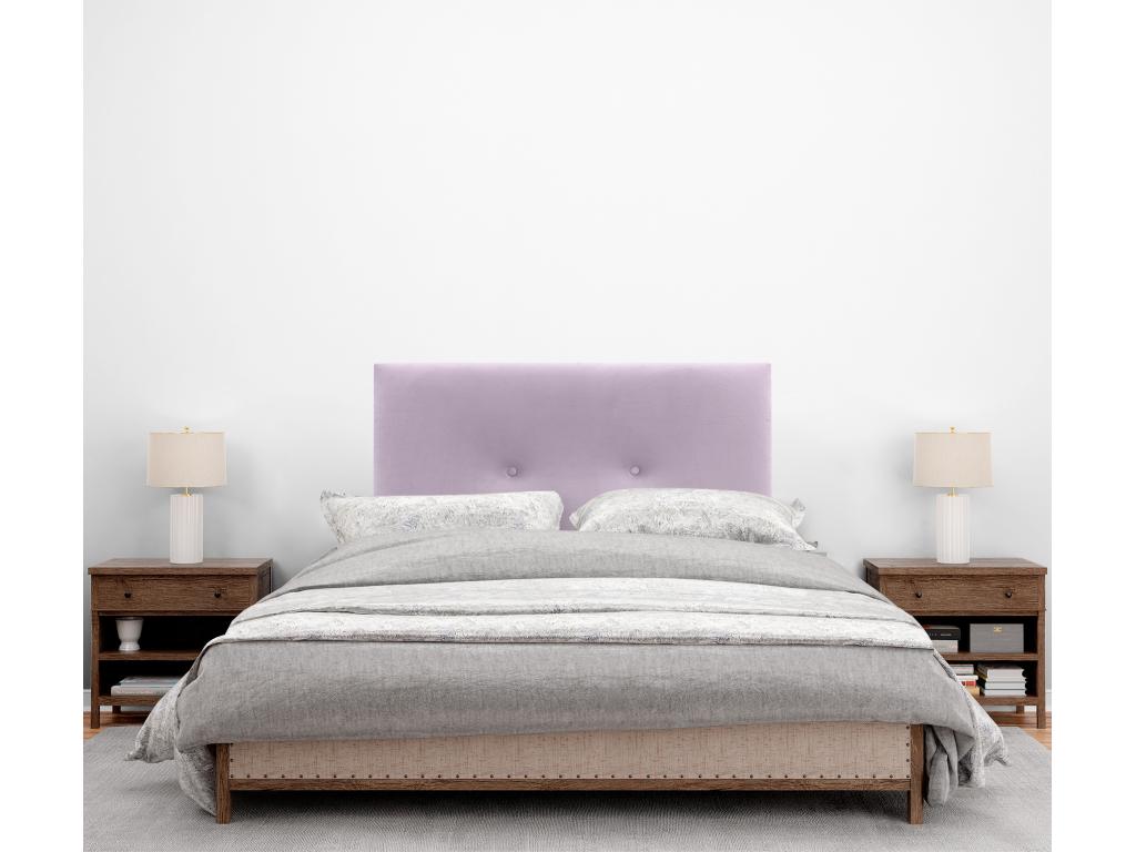 Calmetop Tête de Lit Velours Lisse avec Boutons 105x115 avec Pieds de Lit 105 - Saumon 13377NXBA