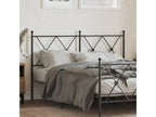Tête de lit métal noir 137 cm 72546VCZX