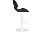 Tabouret de bar - Tissu / Métal - Noir - Calmetop 59912AMOW