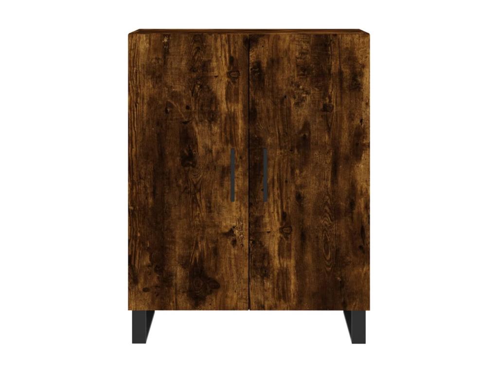 Buffet chêne fumé 69,5x34x90 cm bois d'ingénierie 62667JOUA