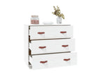 Buffet Blanc 80x40x75 cm Bois massif de pin 75406GBGD