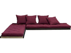 Nidchicshop canapé lit 3 places 2x70x200 Nidchicshop bordeaux 59419VENH