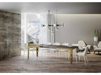Table extensible 90x180/284 cm Karamay Evolution Noyer cadre ou 10319MTQO