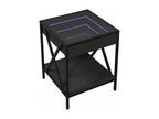 Table basse avec LED Calmetop noir 40x40x49 cm 41003LFEX