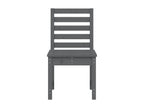 Chaises de jardin 2 pcs gris 40,5x48x91,5 bois massif de pin 07942VFHP