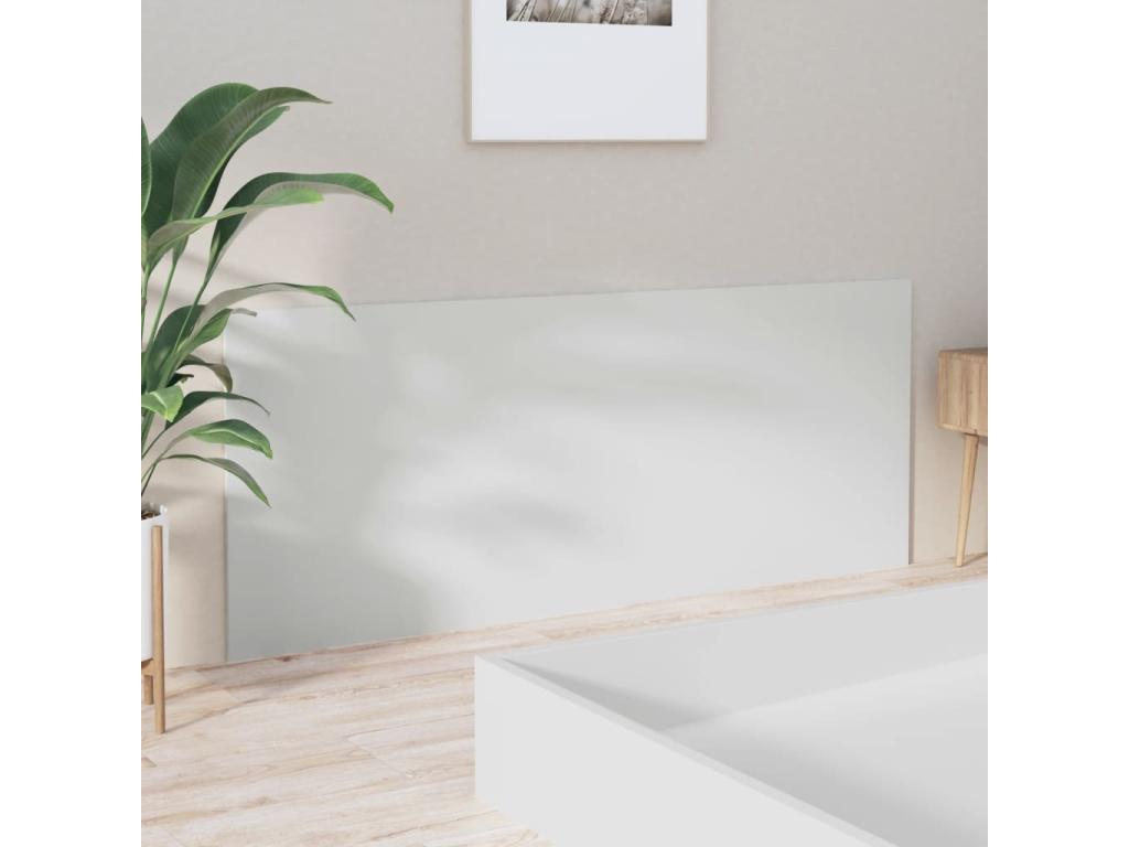 Tête de lit Blanc brillant 200x1,5x80 cm Bois d'ingénierie 96347PDBG