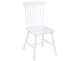 Lot de 2 chaises en bois coloris blanc - Longueur 46.5 x Profondeur 52 x Hauteur 87 cm 54663SASG