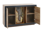 Commode Calmetop 75 cm Marron/noir 72802YHAO