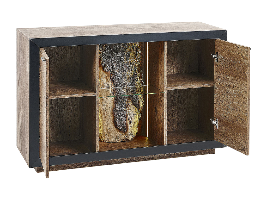 Commode Calmetop 75 cm Marron/noir 72802YHAO