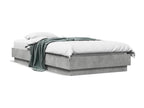 Cadre de lit avec Bohometop LED gris béton 75x190 cm 71483HANW