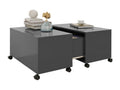 Table basse Gris 75x75x38 cm Aggloméré 69472XAXX
