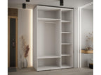 ARMOIRE Nidchicshop 2 À PORTES COULISSANTES 235.2/150/60 3 portes Blanc/Blanc/Noir 37076TKZF