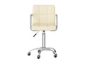 Chaise pivotante de bureau Crème Tissu 42635IPFC