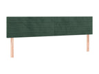 Lit à sommier tapissier et matelas Vert foncé 200x200cm Velours 42782FYSP