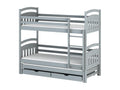 Lits superposés Calmetop BB002 80x180 cm Gris 00878YOZY
