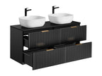 Meuble double vasque 120cm Nidchicshop Noir 94051CEHD