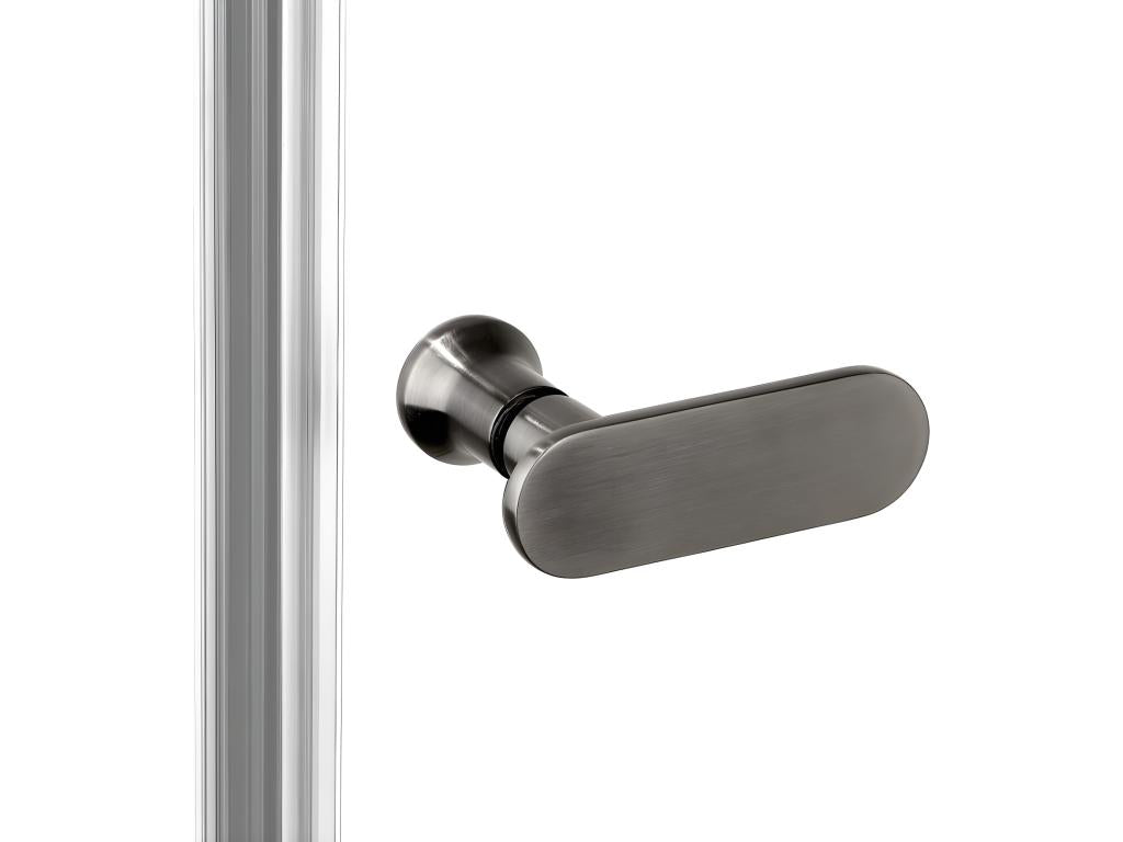 Porte de douche pivotante 90 cm inox brossé Nidchicshop 86499YYXT