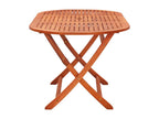 Mobilier à dîner d'extérieur pliable 7 pcs Bois d'eucalyptus 2 96126IPRH