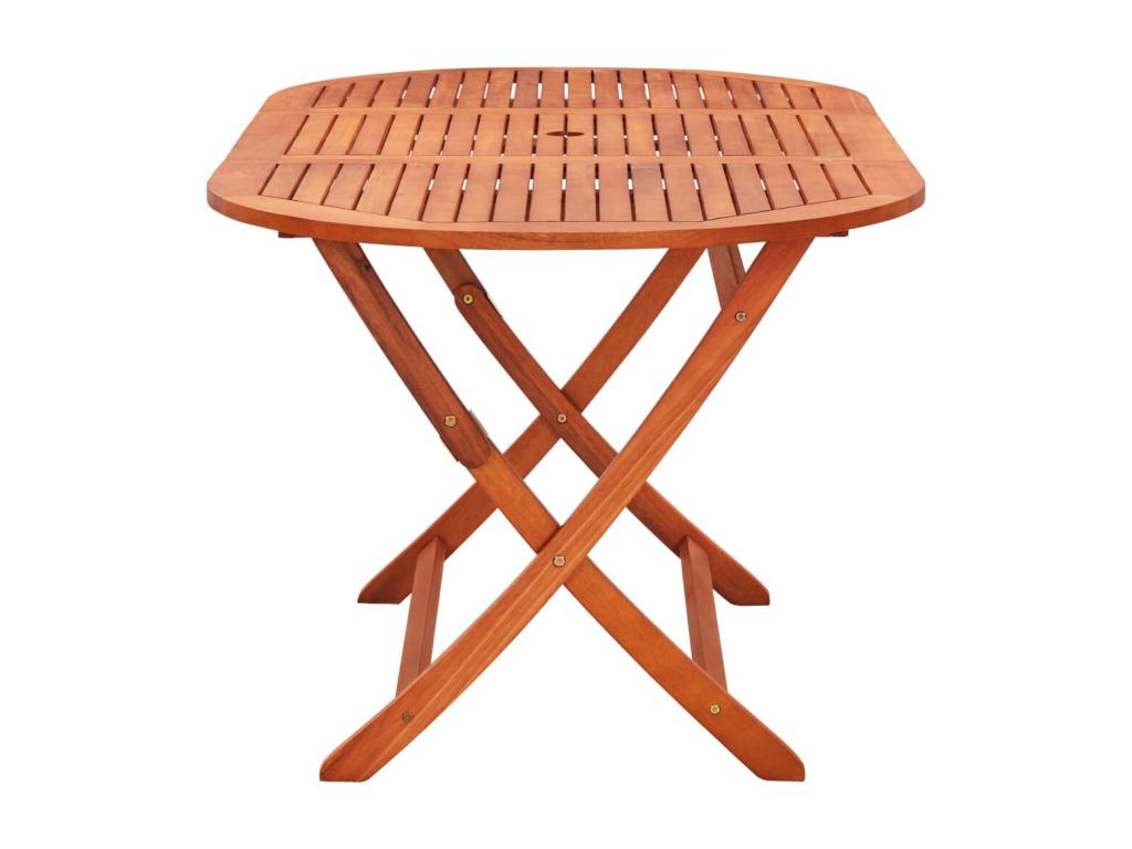 Mobilier à dîner d'extérieur pliable 7 pcs Bois d'eucalyptus 2 96126IPRH