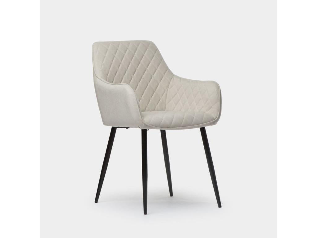 Chaise de salle à manger en tissu beige 58x85 cm-Calmetop 89198TQDE