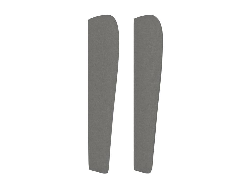 Tête de lit avec oreilles Gris foncé 103x23x118/128 cm Tissu 87370KZAE