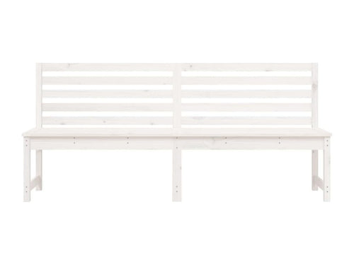Banc de jardin meuble bois blanc 201,5x48x91,5 cm 02 0011651 43975HIMG