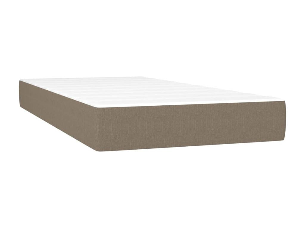 Sommier tapissier avec matelas et LED Calmetop 80x200cm Tissu 28596CXXO