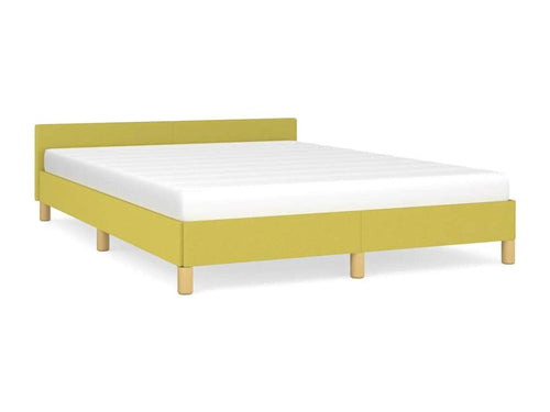 Cadre de lit avec tête de lit Vert 140x190 cm Tissu 83811DBEF