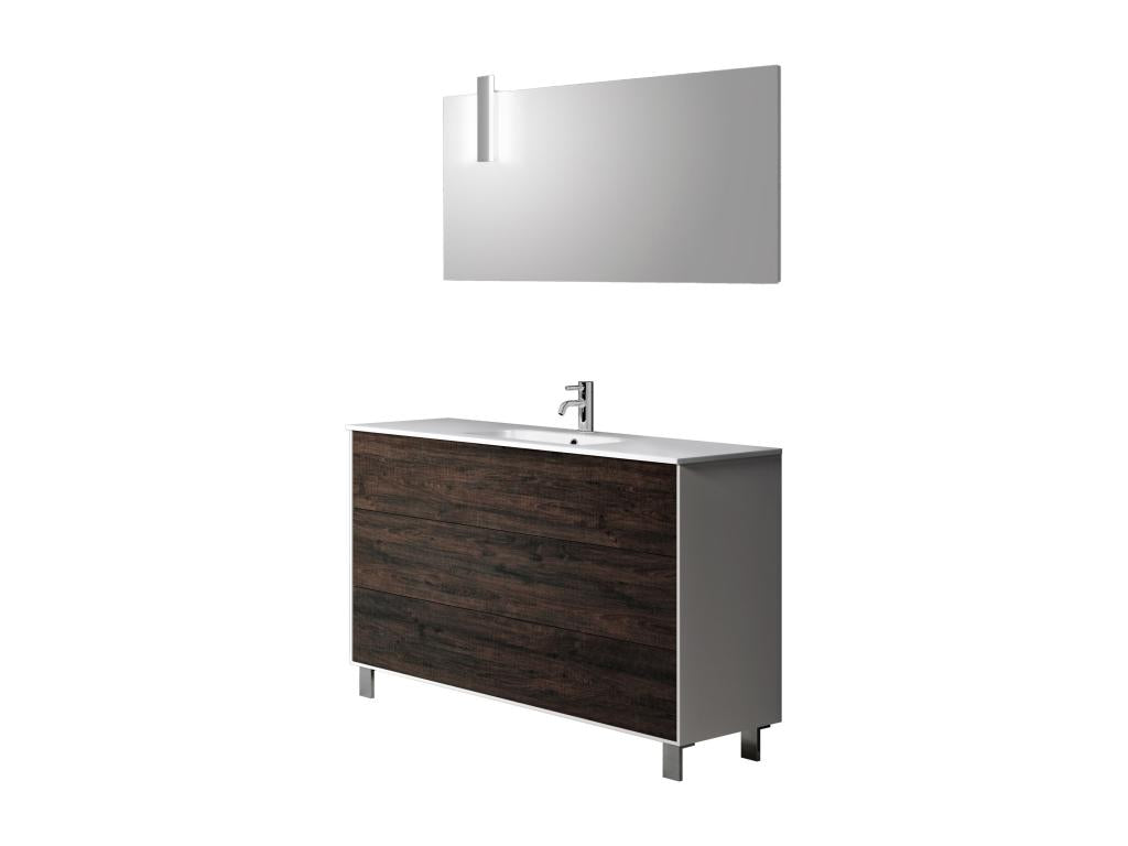 Ensemble de salle de bain 4 pièces Nidchicshop brun foncé 61030EGXM