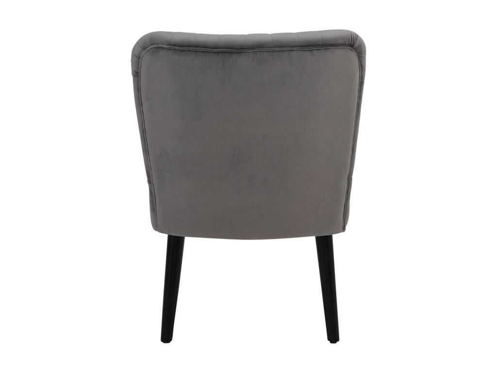 Nidchicshop - Chaise en velours gris 08937YDSC