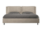 Lit sans sommier rembourré 180x200 microfibre sable Nidchicshop 25493LIAY