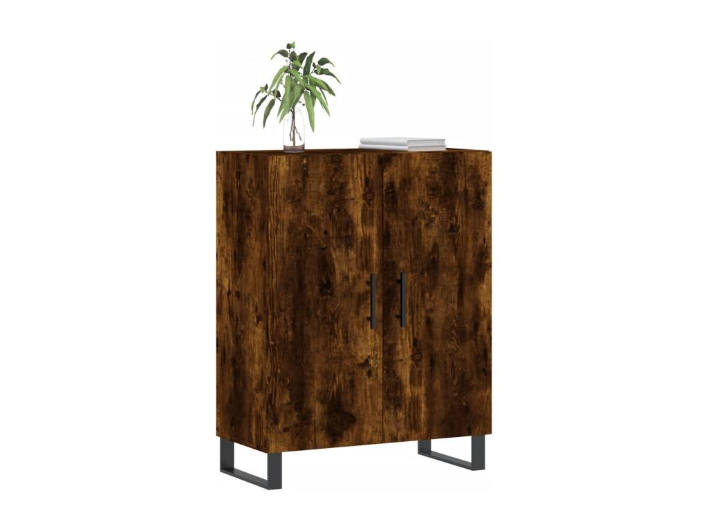 Buffet chêne fumé 69,5x34x90 cm bois d'ingénierie 62667JOUA