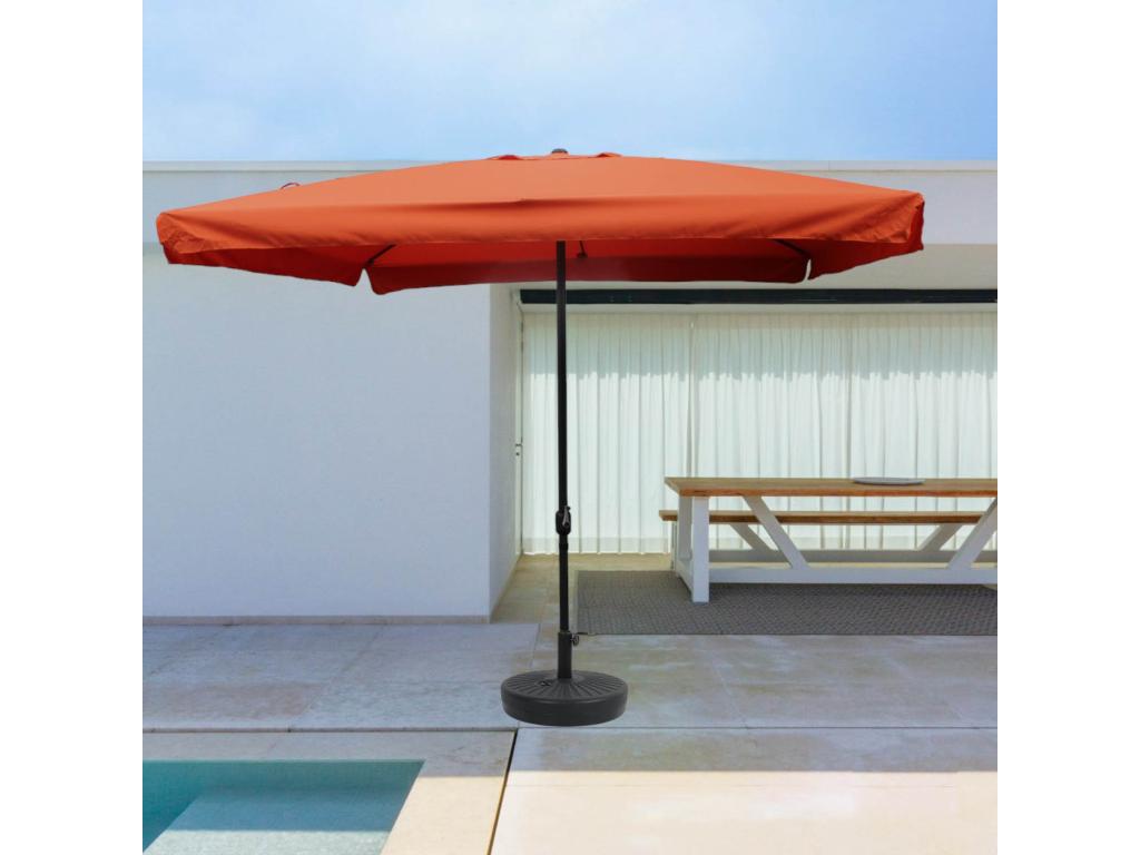 Parasol droit carré 2,95x2,95 m Calmetop 47635UYDY